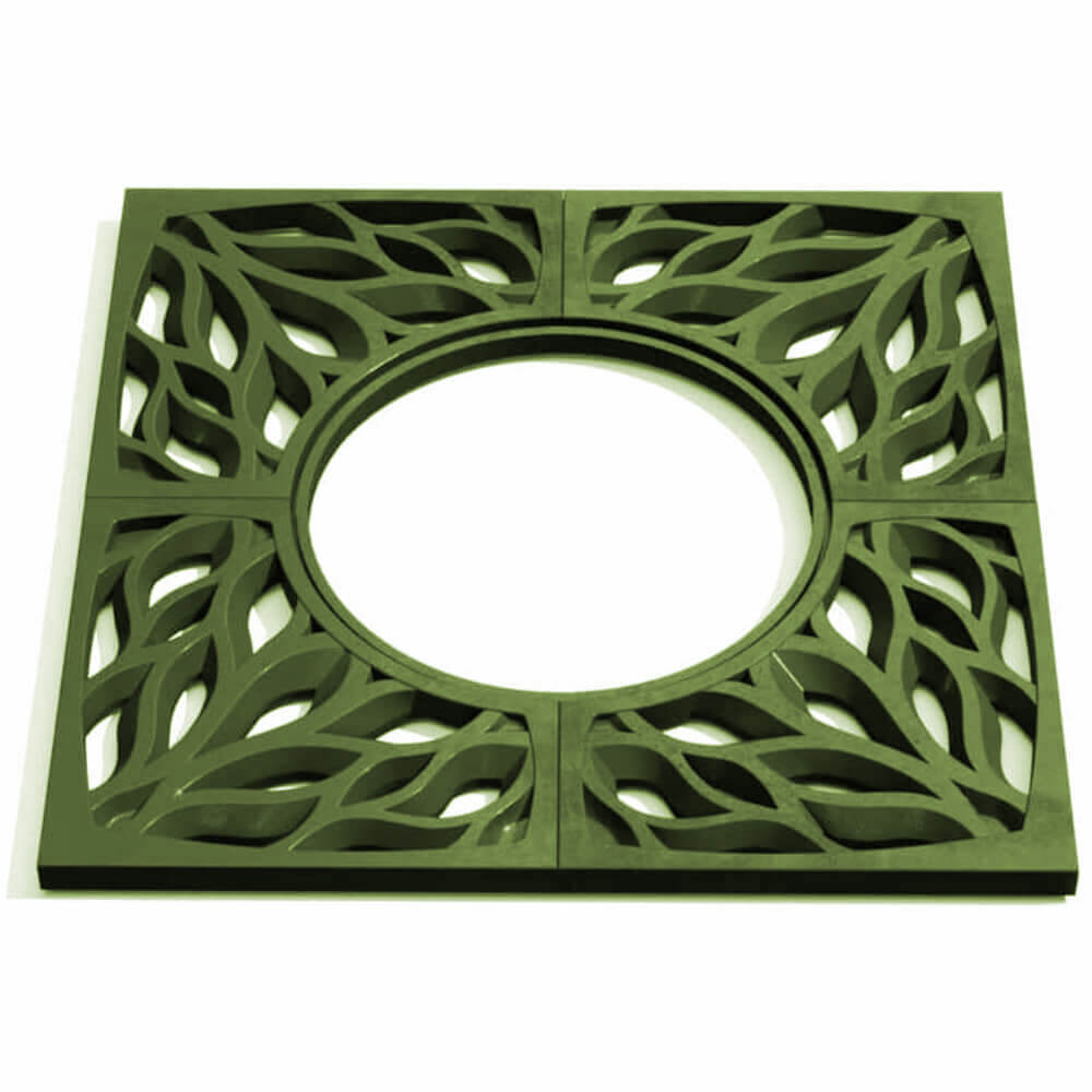 Приствольная решетка для дерева ZKING CRUST 1.2х1.2м Зеленая